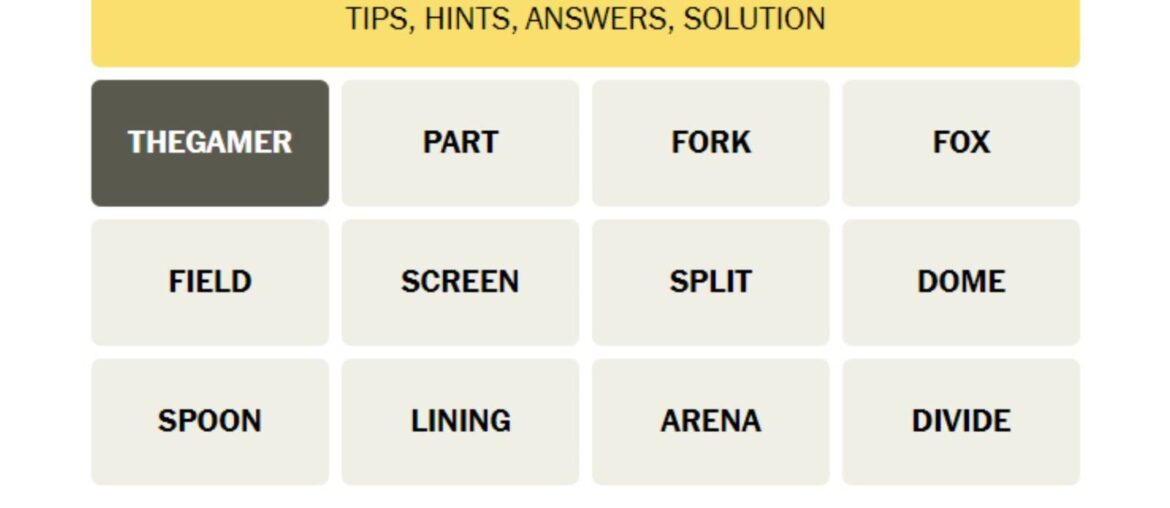 How To Solve Today's Connections