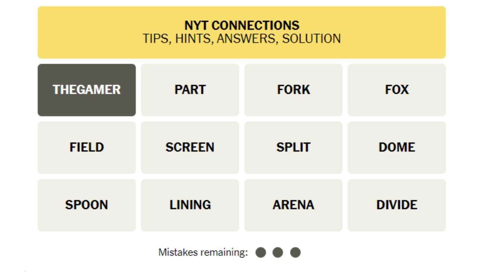 How To Solve Today’s Connections How To Solve Today's Connections
