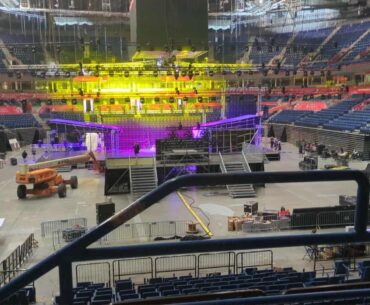 Preparations for Fissure Playground 2 (Belgrade Arena)