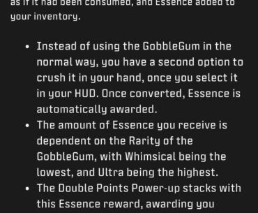 Best believe I’m taking advantage of my 30 “anywhere but here gobblegums” and 27 “exit strategy”