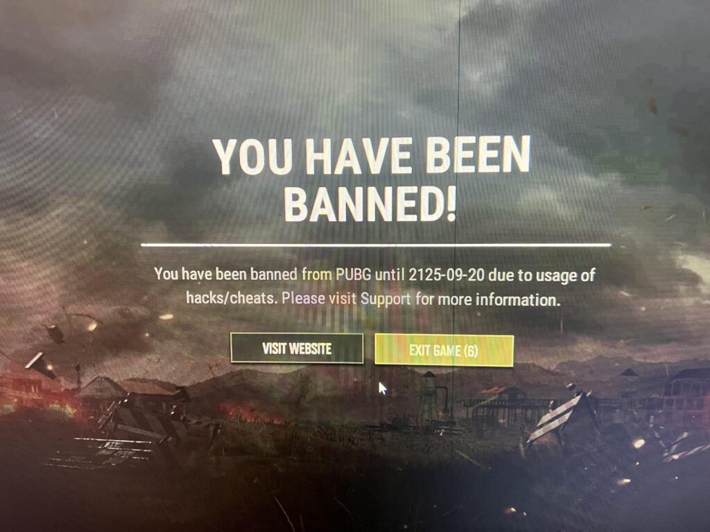 So I got temporarily banned for 100 years…