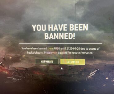 So I got temporarily banned for 100 years…