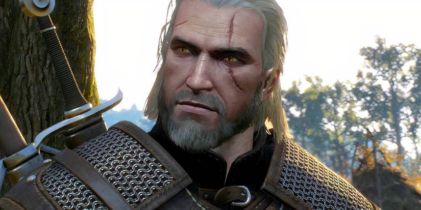 Geralt of Rivia looking ahead in The Witcher 3: Wild Hunt