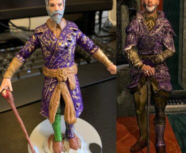 My custom figure of everyone's favourite Mad God Sheogorath (staff accessory included of course!)