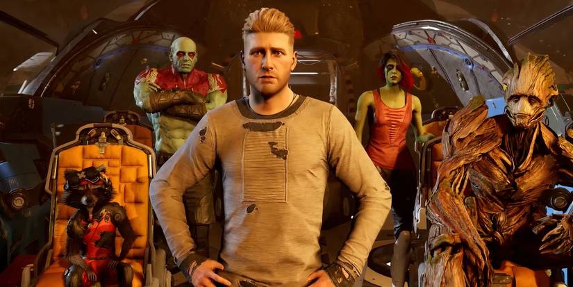 The Guardians team in Marvel's Guardians of the Galaxy