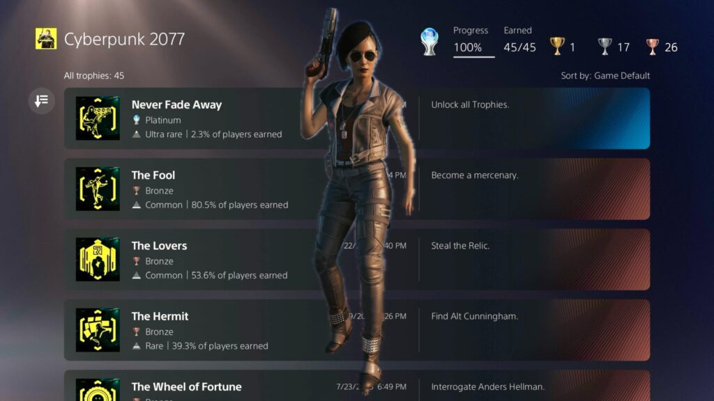 Never Fade Away… after 380 hours and 4 V’s I have Platinum…