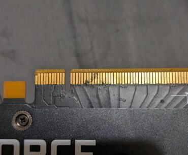My moniter randomly couldn't find signal from my PC when I attempted to turn it on this morning, so I tried reseating my GPU only to find this on it. What is it?