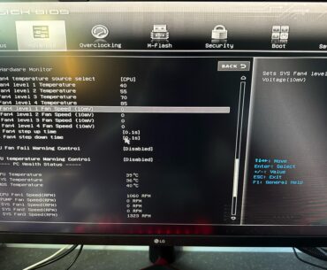 Msi Click Bios isn’t letting me increase fan speed
