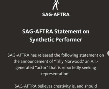 SAG-AFTRA Actors Guild Condemns Synths