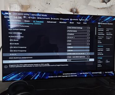 Trying to undervold Intel core 7 265k