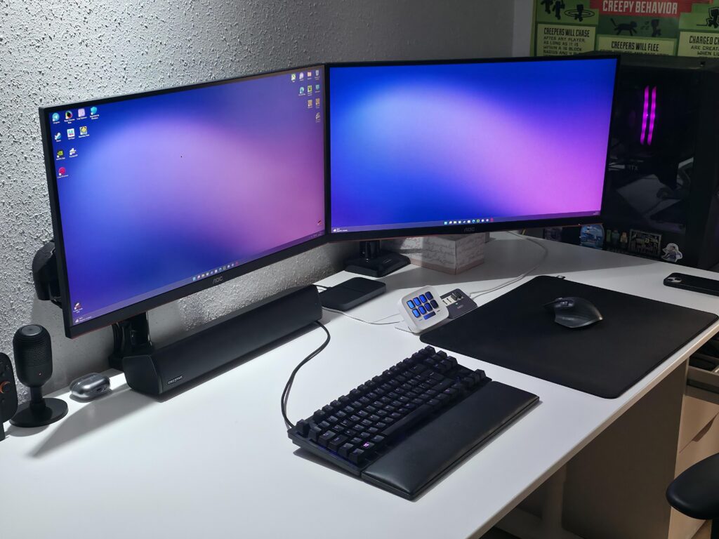 My black and white desk