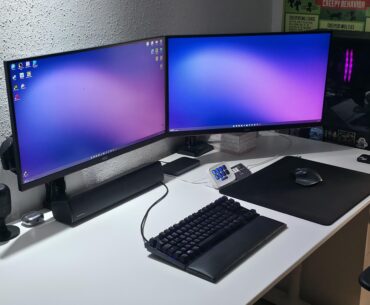 My black and white desk
