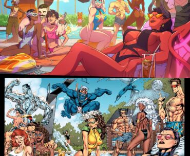 The box art for the Digital Deluxe version of Dispatch (an upcoming superhero narrative strategy game) pays tribute to an iconic X-Men comic panel drawn by Jim Lee from X-Men #1 (1991)