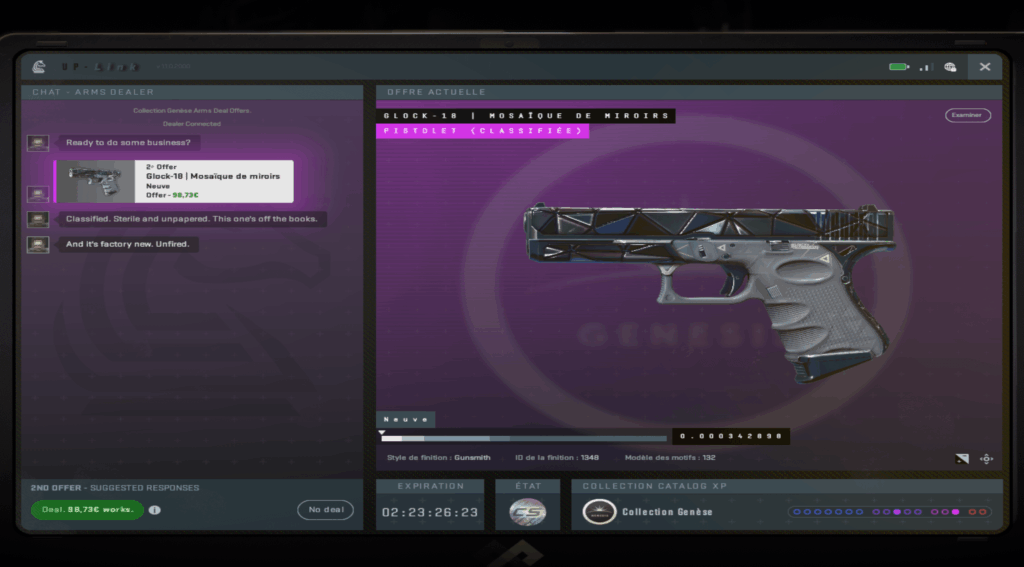 glock-18 mirror mosaic float 0.0003 glock-18 mirror mosaic float 0.0003