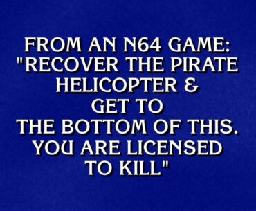 Nobody calls it "Goldeneye 007"
