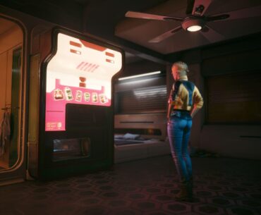 There should be an option to upgrade the vending machine in V's apartment to this guy