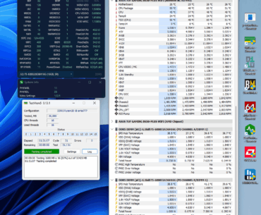 9800x3D 5.45mhz OC, DDR5 6430 CL26-16-36-32 OC stress & bench tests