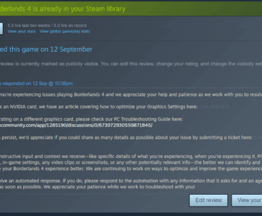 Borderlands 4 TOP Developer response