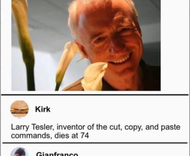 Larry Tesler, inventor of the cut, copy, and paste commands, dies at 74
