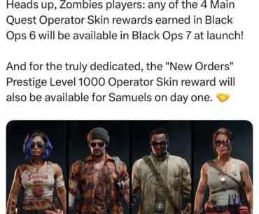 Easter egg skins from BO6 WILL carry forward