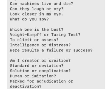 Poem inspired by Bladerunner
