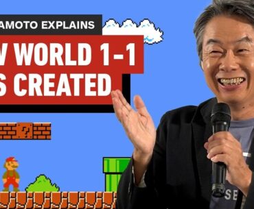 Miyamoto explains how Super Mario Bros' 1-1 was made