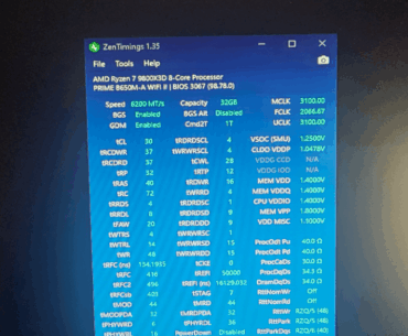 Ram temps and timings