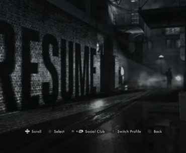 L.A. Noire has arguably one of the best main menus of all time.