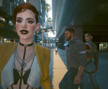 V was looking and so.... Panam Palmer she thinks he was cheating.