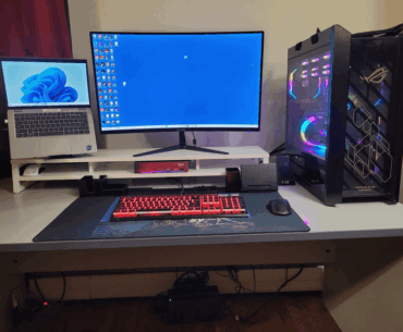 Before vs After — feels like a whole new desk