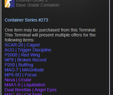 CAN SOMEONE PLEASE TELL ME WHAT DID I JUST EARNED FROM WEEKLY CARE PACKAGE? THANK YOUUUU. I CANT FIND ANY OF THESE SKINS AVAILABLE YET.