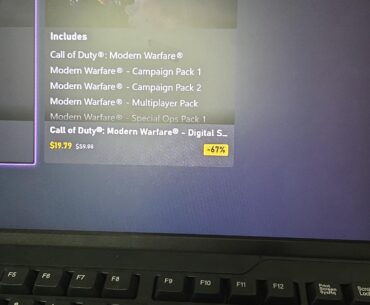 Doesn't say I own the game in Microsoft store