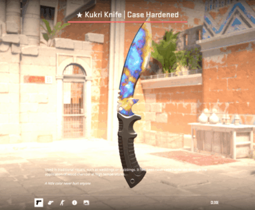 Kukri Knife: Is this a blue gem?
