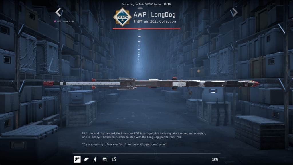 Might be grasping at straws but what does this mean on the bottom of AWP | LongDog?