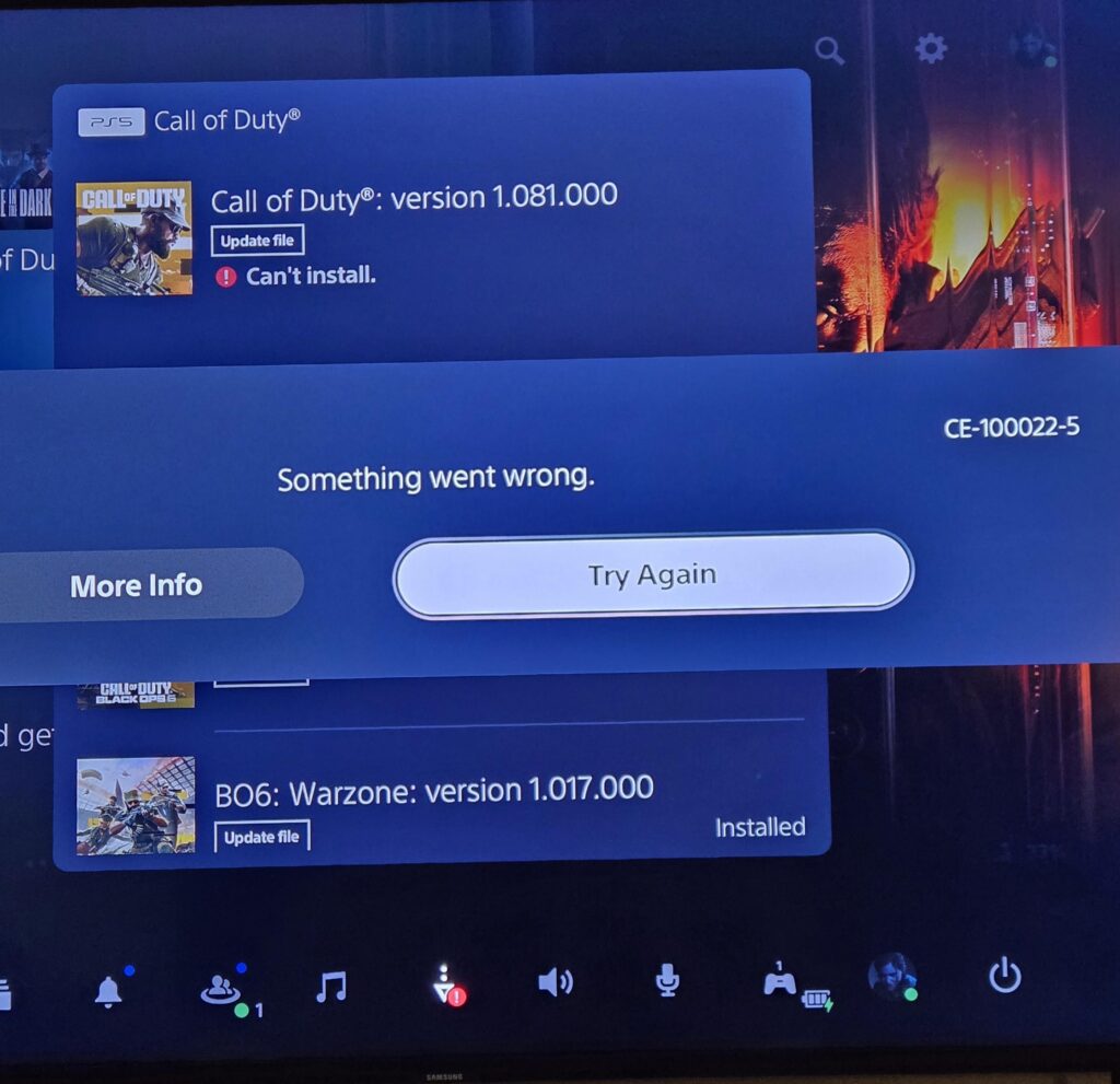 Update error
