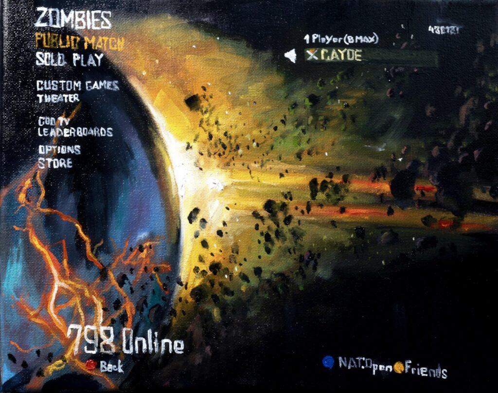 I made an oil painting of the Bo2 menu I made an oil painting of the Bo2 menu