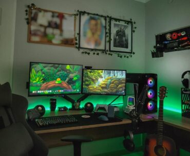 My WFH setup, totally not rearranged for the camera