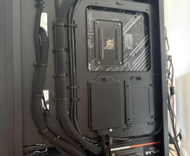 Rate my amateur cable management.