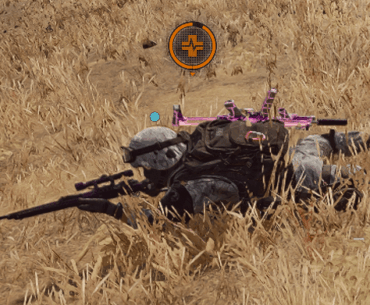 New downed skin?? Health remained static, icon stayed with him over multiple respawns.