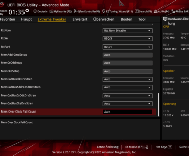 cant change AddrCmdSetup, CsOdtSetup and CkeSetup, they are greyed out