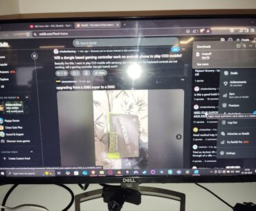 A Redditor donated a monitor for my pc built as my laptop is breaking apart