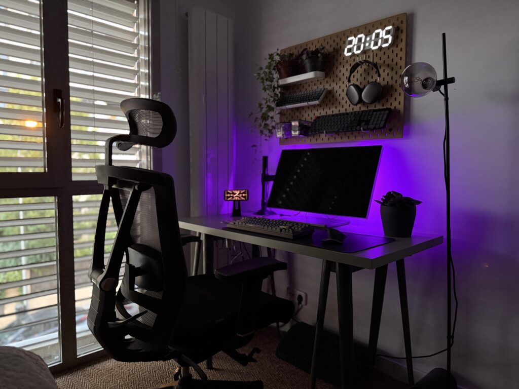 My workspace after a chair update
