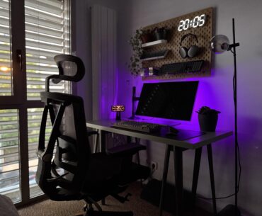 My workspace after a chair update