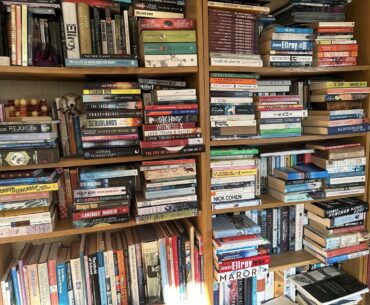 For fans of Altered Carbon, Richard Morgan's bookshelves