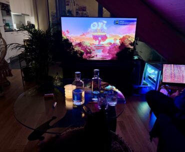 the setup my SO built after I said I wanted to try gaming too 👾✨