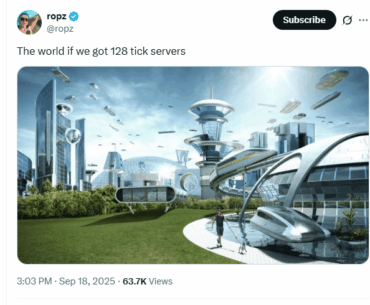 ROPZ " The world if we got 128 tick servers "