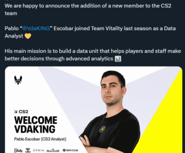 Vitality announces Pablo Escobar