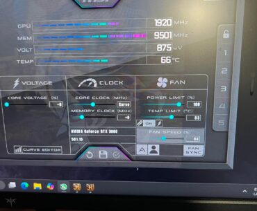 Undervolt a RTX 3080 TUF