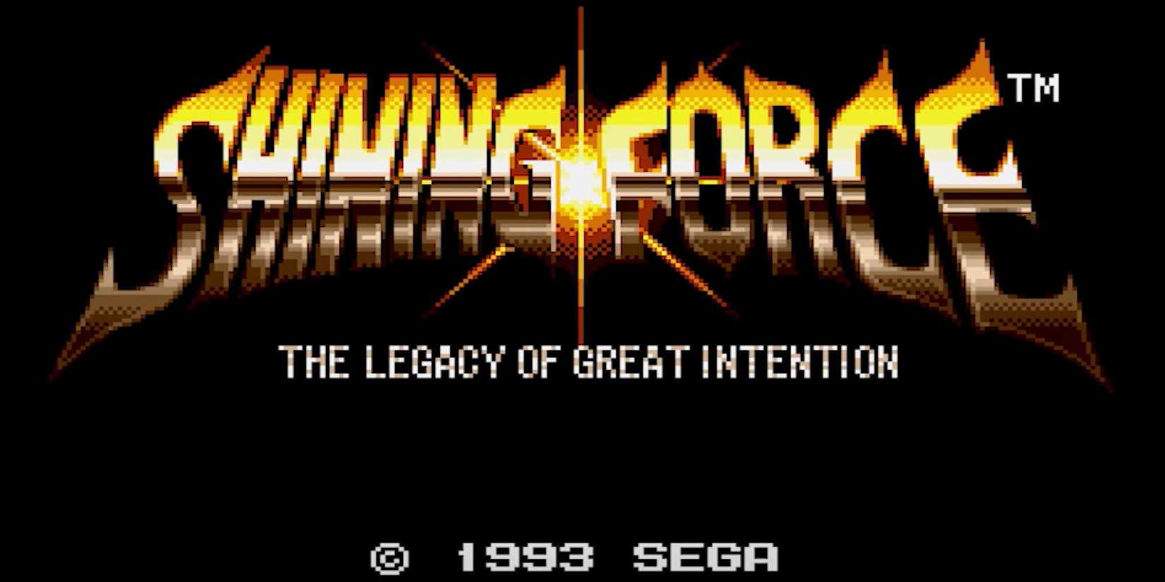 The Shining Force title screen