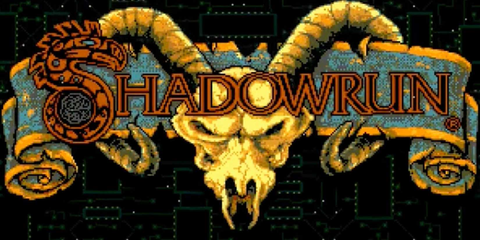 The Shadowrun title screen